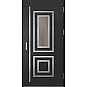 Ocelové vchodové dveře ERKADO - EBERN 2 - Černá, Label Inox