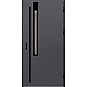 Ocelové vchodové dveře - FRYBURG 3 - Hladký Antracit, Label Black Ocelové vchodové dveře ERKADO - FRYBURG 3 - Hladký Antracit, Label Black