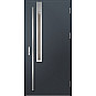 Ocelové vchodové dveře - FRYBURG 3 - Antracit Struktura, Label Inox Ocelové vchodové dveře ERKADO - FRYBURG 3 - Antracit Struktura, Label Inox