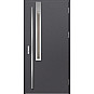 Ocelové vchodové dveře - FRYBURG 3 - Hladký Antracit, Label Inox Ocelové vchodové dveře ERKADO - FRYBURG 3 - Hladký Antracit, Label Inox