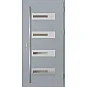Ocelové vchodové dveře ERKADO - KREBEN 1 - Šedá, Label Inox