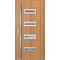 Ocelové vchodové dveře - KREBEN 3 - Borovice horská, Label Inox Ocelové vchodové dveře ERKADO - KREBEN 3 - Borovice horská, Label Inox