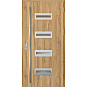 Ocelové vchodové dveře - KREBEN 3 - Dub Natur, Label Inox Ocelové vchodové dveře ERKADO - KREBEN 3 - Dub Natur, Label Inox