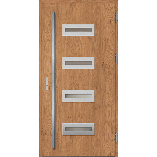 Ocelové vchodové dveře - KREBEN 3 - Winchester, Label Inox Ocelové vchodové dveře ERKADO - KREBEN 3 - Winchester, Label Inox