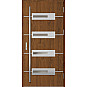 Ocelové vchodové dveře - KREBEN 5 - Ořech, Label Inox Ocelové vchodové dveře ERKADO - KREBEN 5 - Ořech, Label Inox