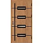 Ocelové vchodové dveře ERKADO - KREBEN 7 -  Winchester, Label Black