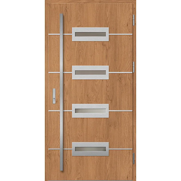 Ocelové vchodové dveře ERKADO - KREBEN 7 - Winchester, Label Inox