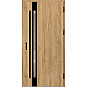 Ocelové vchodové dveře - LANGEN 1 - Dub Natur, Label Black Ocelové vchodové dveře ERKADO - LANGEN 1 - Dub Natur, Label Black