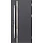Ocelové vchodové dveře - LANGEN 1 - Hladký Antracit, Label Inox Ocelové vchodové dveře - LANGEN 1 - Hladký Antracit, Label Inox