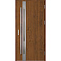 Ocelové vchodové dveře - LANGEN 1 - Ořech, Label Inox Ocelové vchodové dveře ERKADO - LANGEN 1 - Ořech, Label Inox