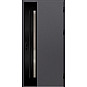 Ocelové vchodové dveře - LANGEN 2 - Hladký Antracit, Label Black Ocelové vchodové dveře - LANGEN 2 - Hladký Antracit, Label Black