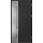 Ocelové vchodové dveře - LANGEN 2 - Černá, Label Inox Ocelové vchodové dveře ERKADO - LANGEN 2 - Černá, Label Inox