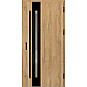 Ocelové vchodové dveře - LANGEN 3 - Dub Natur, Label Black Ocelové vchodové dveře ERKADO - LANGEN 3 - Dub Natur, Label Black
