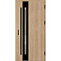 Ocelové vchodové dveře - LANGEN 3 - Surový Dub, Label Black Ocelové vchodové dveře ERKADO - LANGEN 3 - Surový Dub, Label Black