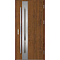 Ocelové vchodové dveře - LANGEN 3 - Ořech, Label Inox Ocelové vchodové dveře ERKADO - LANGEN 3 - Ořech, Label Inox