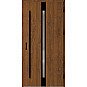 Ocelové vchodové dveře - LANGEN 4 - Ořech, Label Black Ocelové vchodové dveře ERKADO - LANGEN 4 - Ořech, Label Black