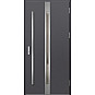 Ocelové vchodové dveře - LANGEN 4 - Hladký Antracit, Label Inox Ocelové vchodové dveře - LANGEN 4 - Hladký Antracit, Label Inox