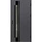 Ocelové vchodové dveře - LANGEN 5 - Hladký Antracit, Label Black Ocelové vchodové dveře - LANGEN 5 - Hladký Antracit, Label Black