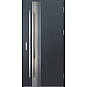 Ocelové vchodové dveře - LANGEN 5 - Antracit Struktura, Label Inox Ocelové vchodové dveře ERKADO - LANGEN 5 - Antracit Struktura, Label Inox