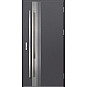 Ocelové vchodové dveře - LANGEN 5 - Hladký Antracit, Label Inox Ocelové vchodové dveře - LANGEN 5 - Hladký Antracit, Label Inox