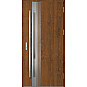 Ocelové vchodové dveře - LANGEN 5 - Ořech, Label Inox Ocelové vchodové dveře ERKADO - LANGEN 5 - Ořech, Label Inox