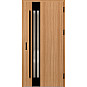 Ocelové vchodové dveře - LEIMEN 1 - Borovice horská, Label Black Ocelové vchodové dveře ERKADO - LEIMEN 1 - Borovice horská, Label Black