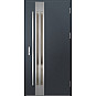 Ocelové vchodové dveře - LEIMEN 1 - Antracit Struktura, Label Inox Ocelové vchodové dveře ERKADO - LEIMEN 1 - Antracit Struktura, Label Inox