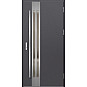 Ocelové vchodové dveře - LEIMEN 1 - Hladký Antracit, Label Inox Ocelové vchodové dveře ERKADO - LEIMEN 1 - Hladký Antracit, Label Inox