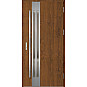 Ocelové vchodové dveře - LEIMEN 1 - Ořech, Label Inox Ocelové vchodové dveře ERKADO - LEIMEN 1 - Ořech, Label Inox