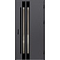 Ocelové vchodové dveře - LEIMEN 2 - Hladký Antracit, Label Black Ocelové vchodové dveře ERKADO - LEIMEN 2 - Hladký Antracit, Label Black