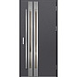Ocelové vchodové dveře - LEIMEN 2 - Hladký Antracit, Label Inox Ocelové vchodové dveře ERKADO - LEIMEN 2 - Hladký Antracit, Label Inox