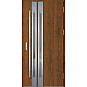 Ocelové vchodové dveře - LEIMEN 2 - Ořech, Label Inox Ocelové vchodové dveře ERKADO - LEIMEN 2 - Ořech, Label Inox