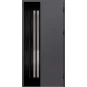 Ocelové vchodové dveře ERKADO - LEIMEN 3 - Hladký Antracit, Label Black