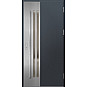 Ocelové vchodové dveře - LEIMEN 3 - Antracit Struktura, Label Inox Ocelové vchodové dveře ERKADO - LEIMEN 3 - Antracit Struktura, Label Inox