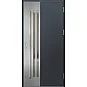 Ocelové vchodové dveře - LEIMEN 3 - Antracit Struktura, Label Inox Ocelové vchodové dveře ERKADO - LEIMEN 3 - Antracit Struktura, Label Inox