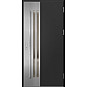 Ocelové vchodové dveře - LEIMEN 3 - Černá, Label Inox Ocelové vchodové dveře ERKADO - LEIMEN 3 - Černá, Label Inox