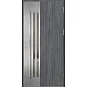 Ocelové vchodové dveře - LEIMEN 3 - Dub Antracit, Label Inox Ocelové vchodové dveře ERKADO - LEIMEN 3 - Dub Antracit, Label Inox