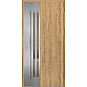 Ocelové vchodové dveře - LEIMEN 3 - Dub Natur, Label Inox Ocelové vchodové dveře ERKADO - LEIMEN 3 - Dub Natur, Label Inox