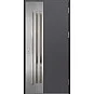 Ocelové vchodové dveře - LEIMEN 3 - Hladký Antracit, Label Inox Ocelové vchodové dveře ERKADO - LEIMEN 3 - Hladký Antracit, Label Inox