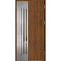 Ocelové vchodové dveře - LEIMEN 3 - Ořech, Label Inox Ocelové vchodové dveře ERKADO - LEIMEN 3 - Ořech, Label Inox