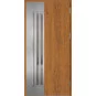 Ocelové vchodové dveře ERKADO - LEIMEN 3 - Zlatý dub, Label Inox