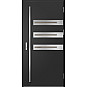 Ocelové vchodové dveře - LEOBEN 1 - Černá, Label Inox Ocelové vchodové dveře ERKADO - LEOBEN 1 - Černá, Label Inox