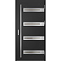 Ocelové vchodové dveře - LEOBEN 2 - Černá, Label Inox Ocelové vchodové dveře ERKADO - LEOBEN 2 - Černá, Label Inox