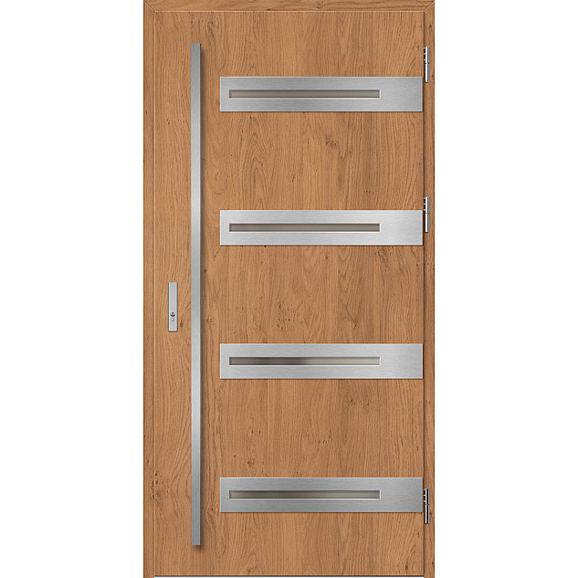 Ocelové vchodové dveře - LEOBEN 2 - Winchester, Label Inox Ocelové vchodové dveře ERKADO - LEOBEN 2 - Winchester, Label Inox