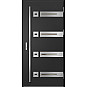 Ocelové vchodové dveře - LEOBEN 3 - Černá, Label Inox Ocelové vchodové dveře ERKADO - LEOBEN 3 - Černá, Label Inox