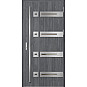 Ocelové vchodové dveře - LEOBEN 3 - Dub Antracit, Label Inox Ocelové vchodové dveře ERKADO - LEOBEN 3 - Dub Antracit, Label Inox