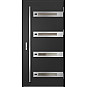Ocelové vchodové dveře - LEOBEN 4 - Černá, Label Inox Ocelové vchodové dveře ERKADO - LEOBEN 4 - Černá, Label Inox