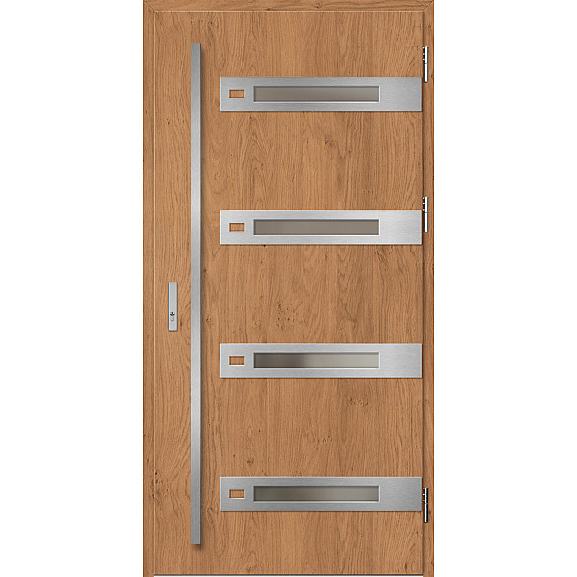 Ocelové vchodové dveře - LEOBEN 4 - Winchester, Label Inox Ocelové vchodové dveře ERKADO - LEOBEN 4 - Winchester, Label Inox