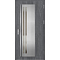 Ocelové vchodové dveře - LINDEN 2 - Dub Antracit, Label Inox Ocelové vchodové dveře ERKADO - LINDEN 2 - Dub Antracit, Label Inox
