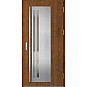 Ocelové vchodové dveře - LINDEN 2 - Ořech, Label Inox Ocelové vchodové dveře ERKADO - LINDEN 2 - Ořech, Label Inox